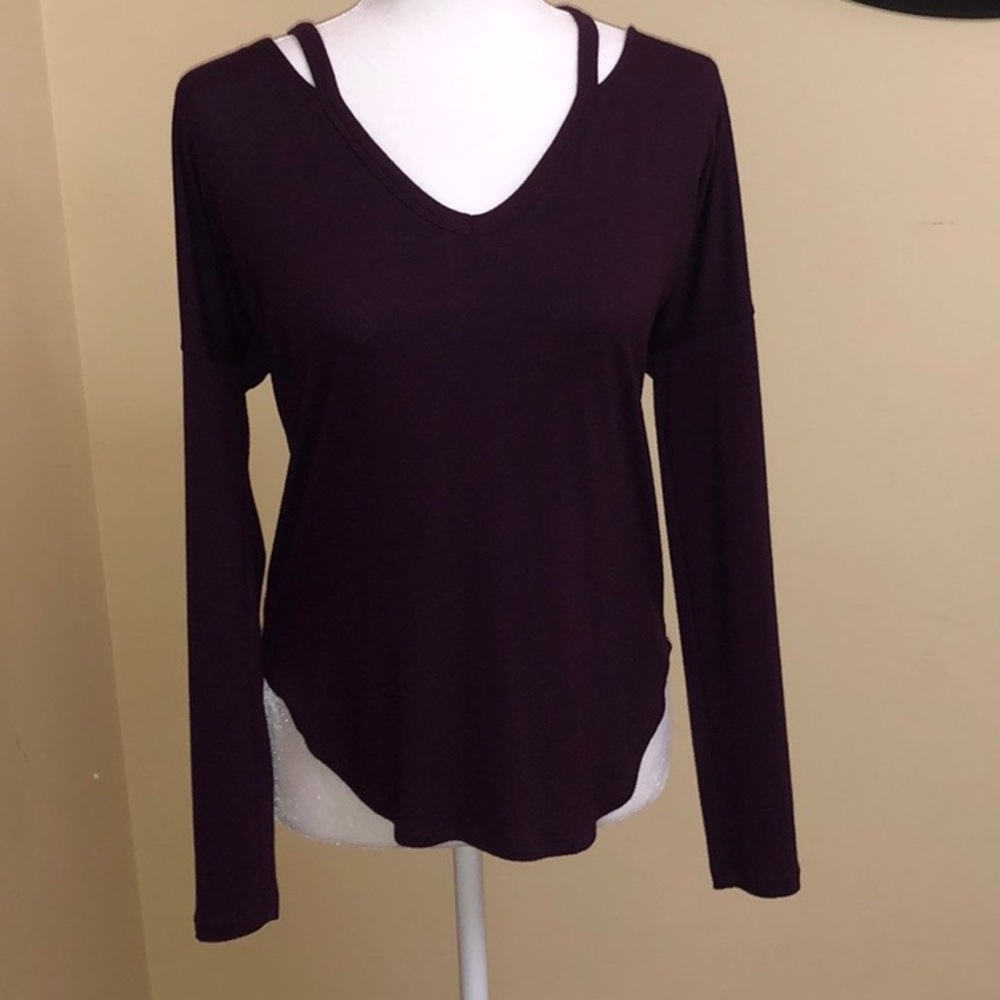 Express One Eleven Long Sleeve Knit Top